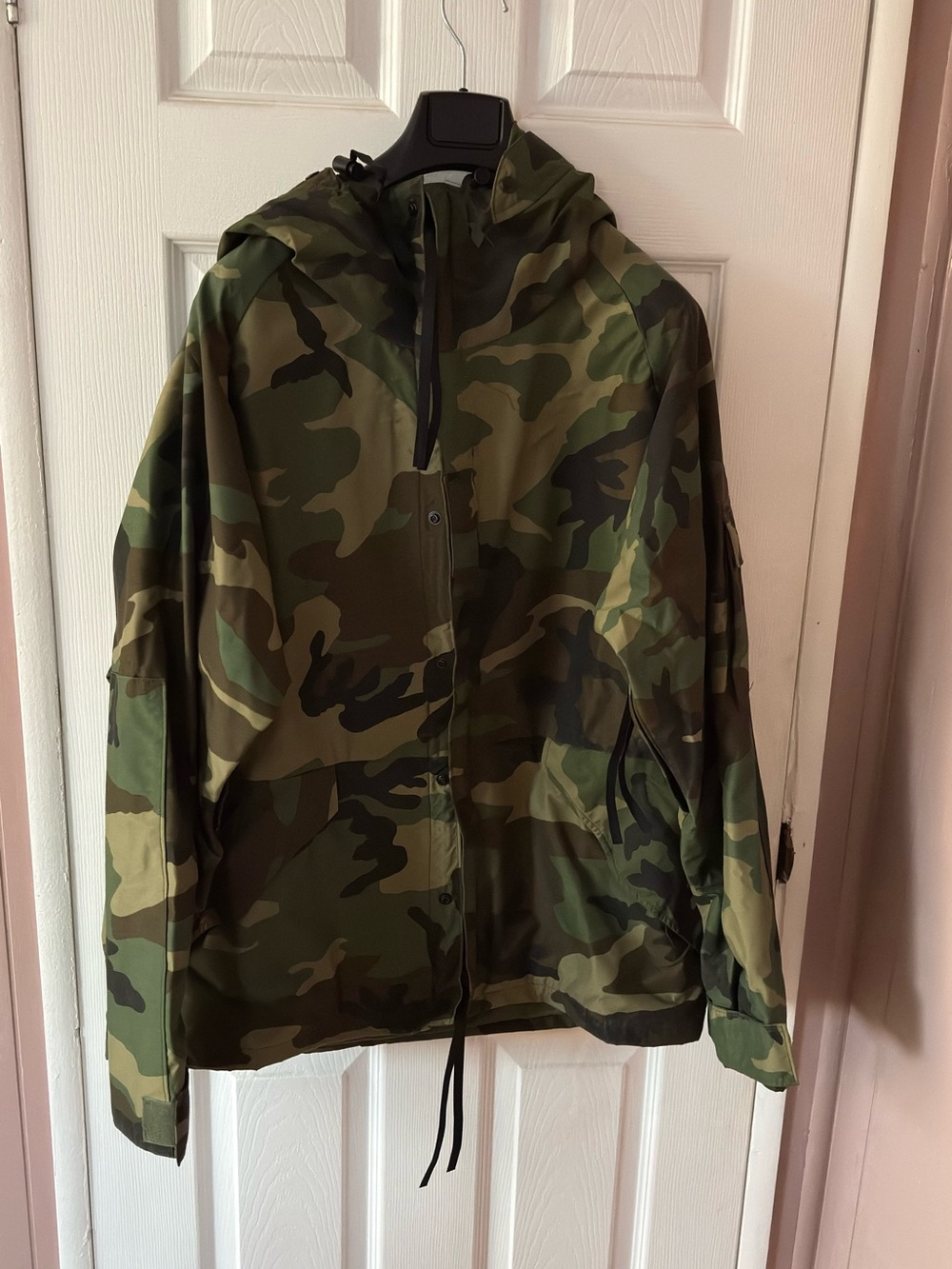 Vintage 80s-90s Isratex Green Camouflage Cold Weather Parka Large